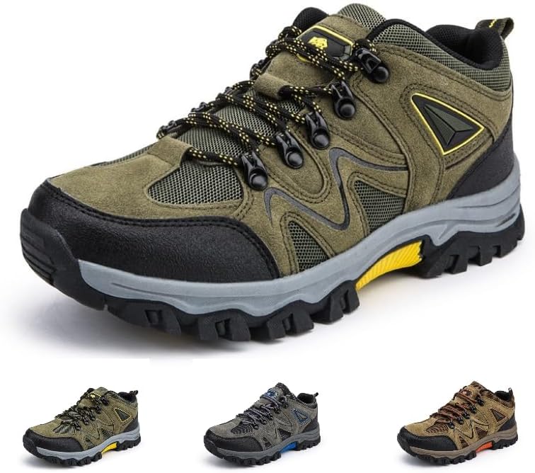 Мужские водонепроницаемые туристические кроссовки - легкие дышащие кроссовки для треккинга, противоскользящие ортопедические и прогулочные туфли для мужчин, комфорт на все сезоны для путешествий и активного отдыха Huayorong, зеленый
Мужские водонепроницаемые туристические кроссовки - легкие дышащие кроссовки для треккинга, противоскользящие ортопедические и прогулочные туфли для мужчин, комфорт на все сезоны для путешествий и активного отдыха Huayorong, зеленый