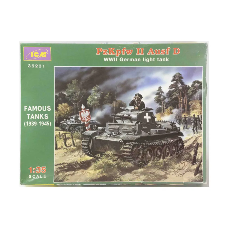 PzKpfw II Ausf D — немецкий лёгкий танк времен Второй мировой войны., Military Models 1/35 Scale (ICM)
PzKpfw II Ausf D — немецкий лёгкий танк времен Второй мировой войны., Military Models 1/35 Scale (ICM)