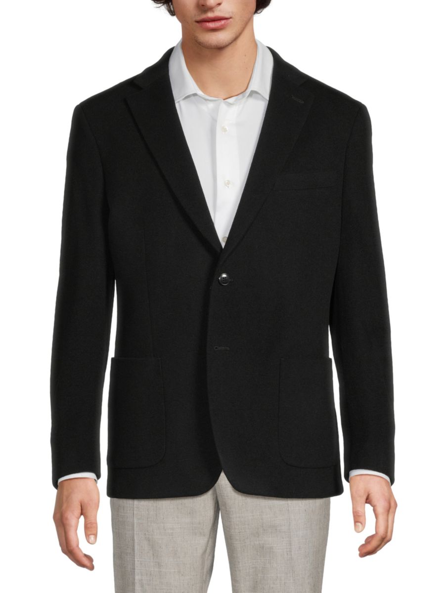 Однотонный пиджак классического кроя из смесовой шерсти Michael Kors, черный
Однотонный пиджак классического кроя из смесовой шерсти Michael Kors, черный