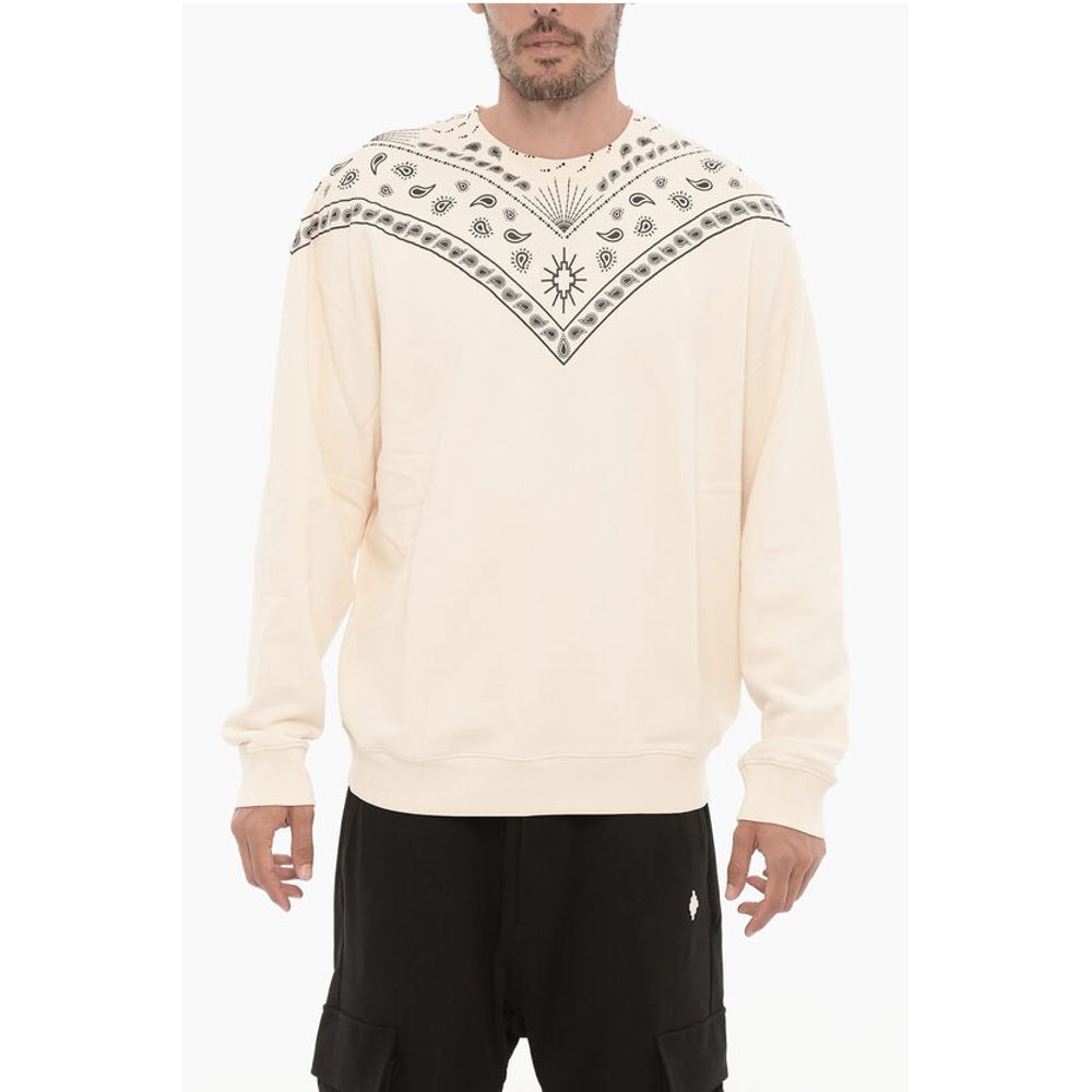 Толстовка с круглым вырезом и мотивом банданы Marcelo Burlon, Black and White 
Толстовка с круглым вырезом и мотивом банданы Marcelo Burlon, Black and White