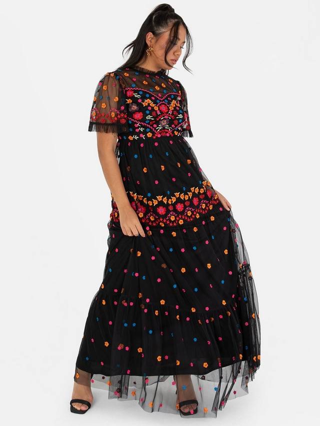 Вышитое макси-платье Maya Deluxe, Black
Вышитое макси-платье Maya Deluxe, Black