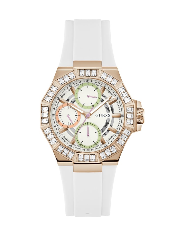 Guess Кварцевые часы GW0695L3 белого цвета
Guess Кварцевые часы GW0695L3 белого цвета