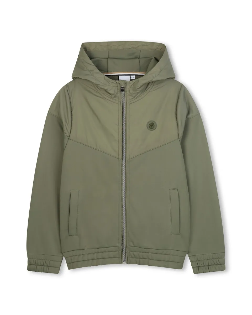 Детская толстовка с капюшоном и застежкой-молнией BOSS Kidswear, военный зеленый
Детская толстовка с капюшоном и застежкой-молнией BOSS Kidswear, военный зеленый