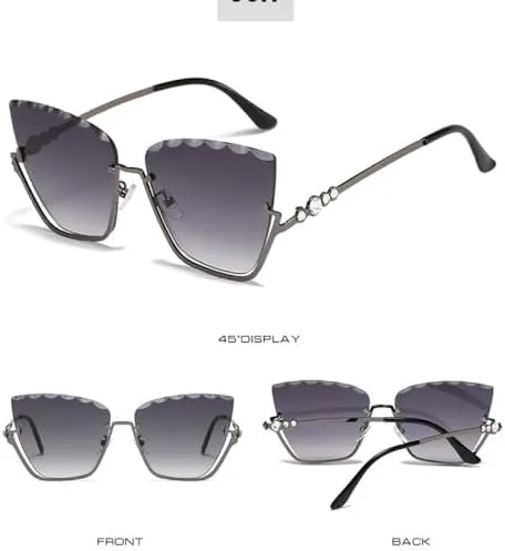 Полуободковые солнцезащитные очки «кошачий глаз» для женщин. Модные солнцезащитные очки «кошачий глаз» с металлической полуободковой оправой MTZJH, Orange
Полуободковые солнцезащитные очки «кошачий глаз» для женщин. Модные солнцезащитные очки «кошачий глаз» с металлической полуободковой оправой MTZJH, Orange