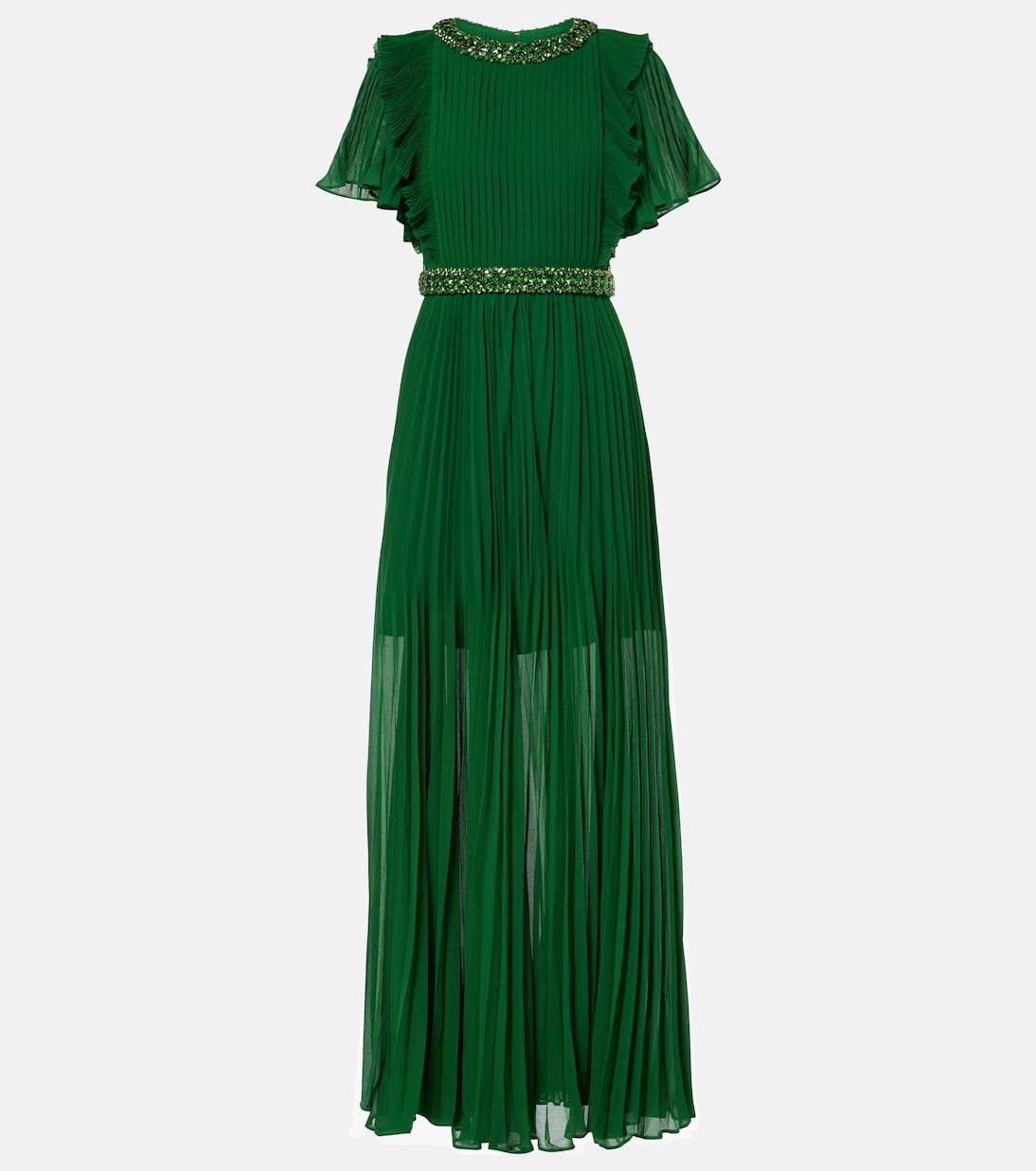 Платье с оборками, украшенное кристаллами Self-Portrait, зеленый
Платье с оборками, украшенное кристаллами Self-Portrait, зеленый