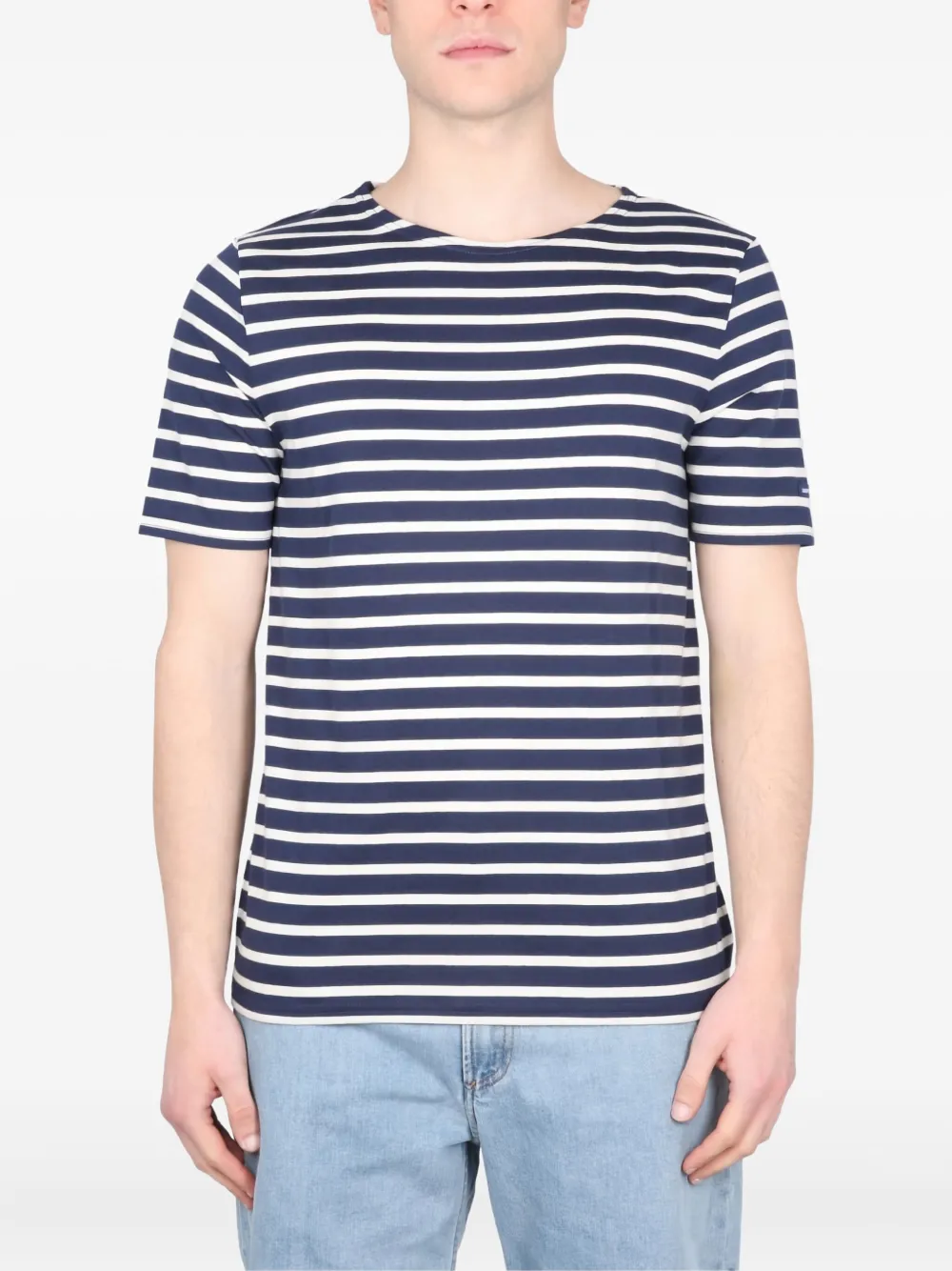 Полосатая хлопковая футболка Saint James, синий
Полосатая хлопковая футболка Saint James, синий