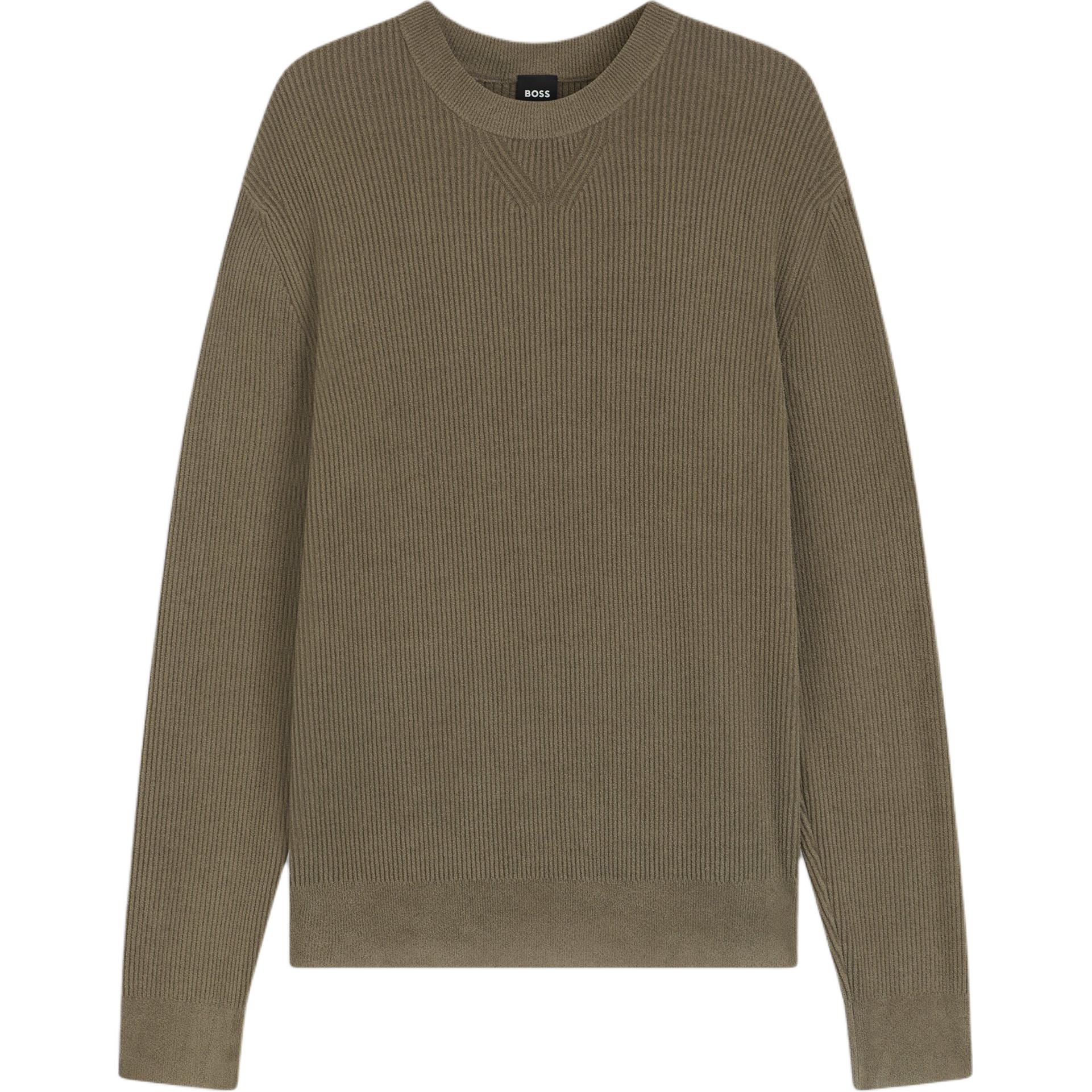 Босс свитер с резинкой и круглым вырезом HUGO BOSS, коричневый
Босс свитер с резинкой и круглым вырезом HUGO BOSS, коричневый