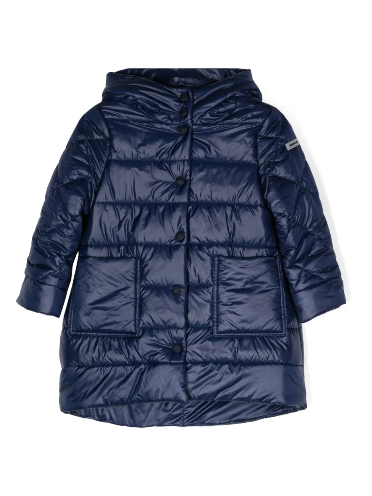 Monnalisa пуховик с капюшоном и нашивкой-логотипом, синий
Monnalisa пуховик с капюшоном и нашивкой-логотипом, синий