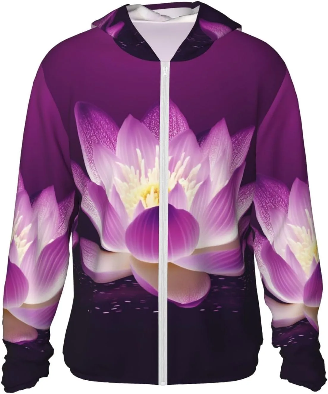 Толстовка с капюшоном Lotus Flower Purple Unisex, защита от солнца UPF 50+, с длинным рукавом BSCKKDMN
Толстовка с капюшоном Lotus Flower Purple Unisex, защита от солнца UPF 50+, с длинным рукавом BSCKKDMN