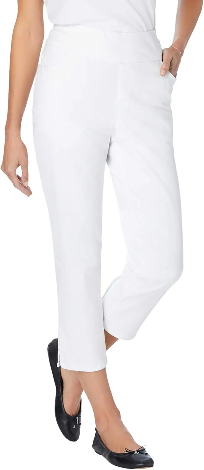 Woman Within Plus Size Pull-On Flex Elastic-Waist Stretch Denim Capri Jeans
Woman Within Plus Size Pull-On Flex Elastic-Waist Stretch Denim Capri Jeans