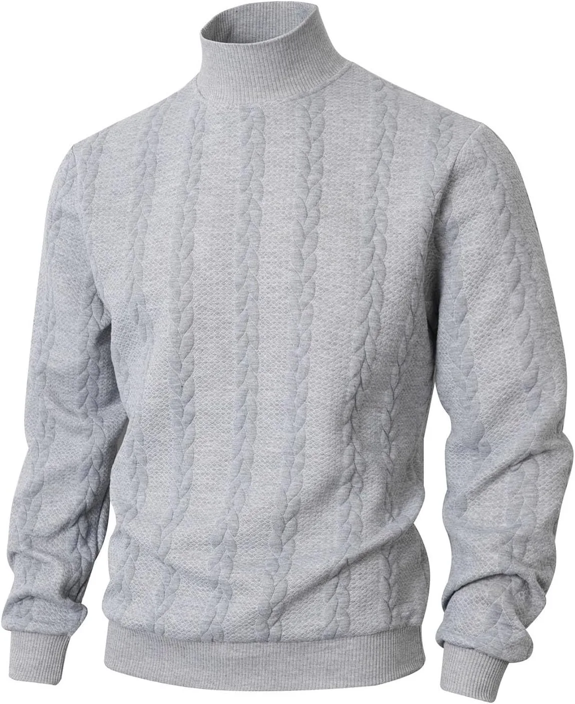 Свитер Cambkatl с воротником-гольф, уютный, с кабельным узором
Свитер Cambkatl с воротником-гольф, уютный, с кабельным узором