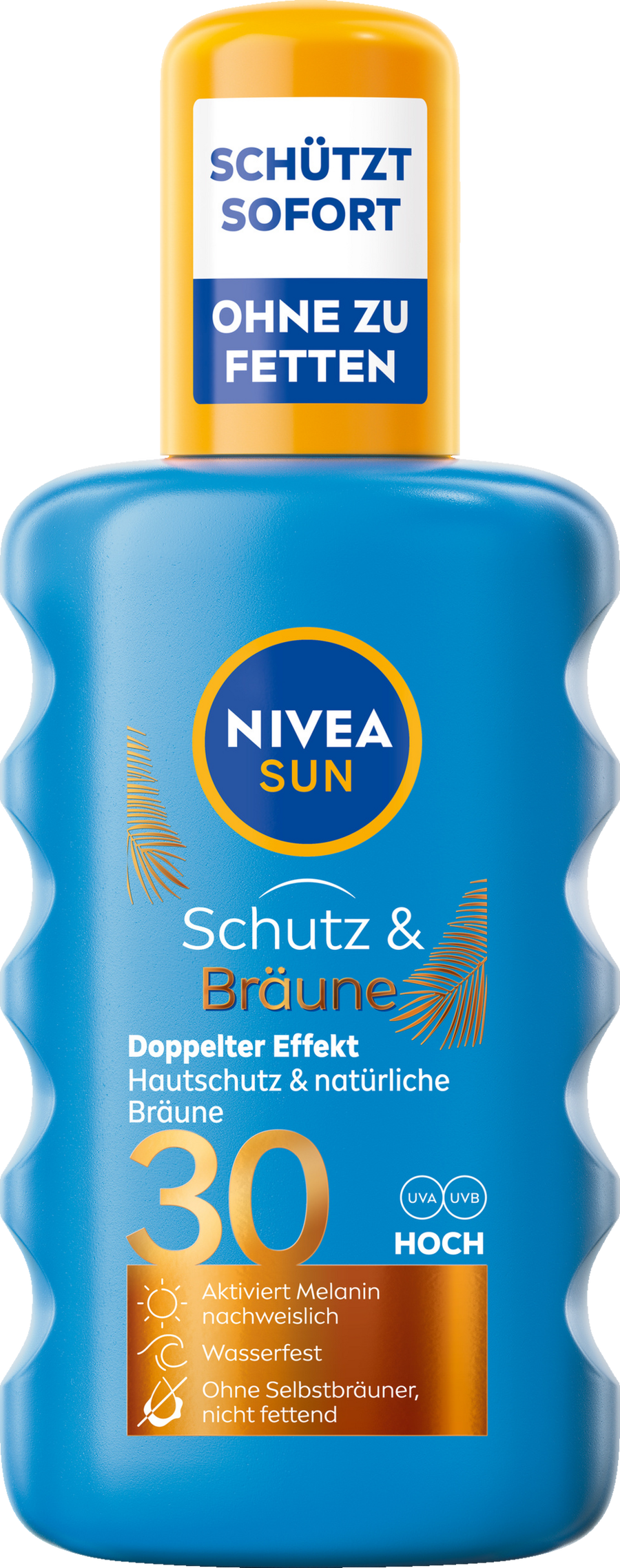 Солнцезащитный крем NIVEA SUN Schutz & Bräune Sonnenspray LSF 30
Солнцезащитный крем NIVEA SUN Schutz & Bräune Sonnenspray LSF 30