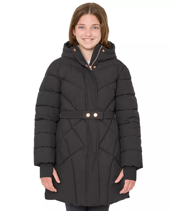 Куртка Big Girls Quilted с поясом для стадиона Sam Edelman, черный
Куртка Big Girls Quilted с поясом для стадиона Sam Edelman, черный