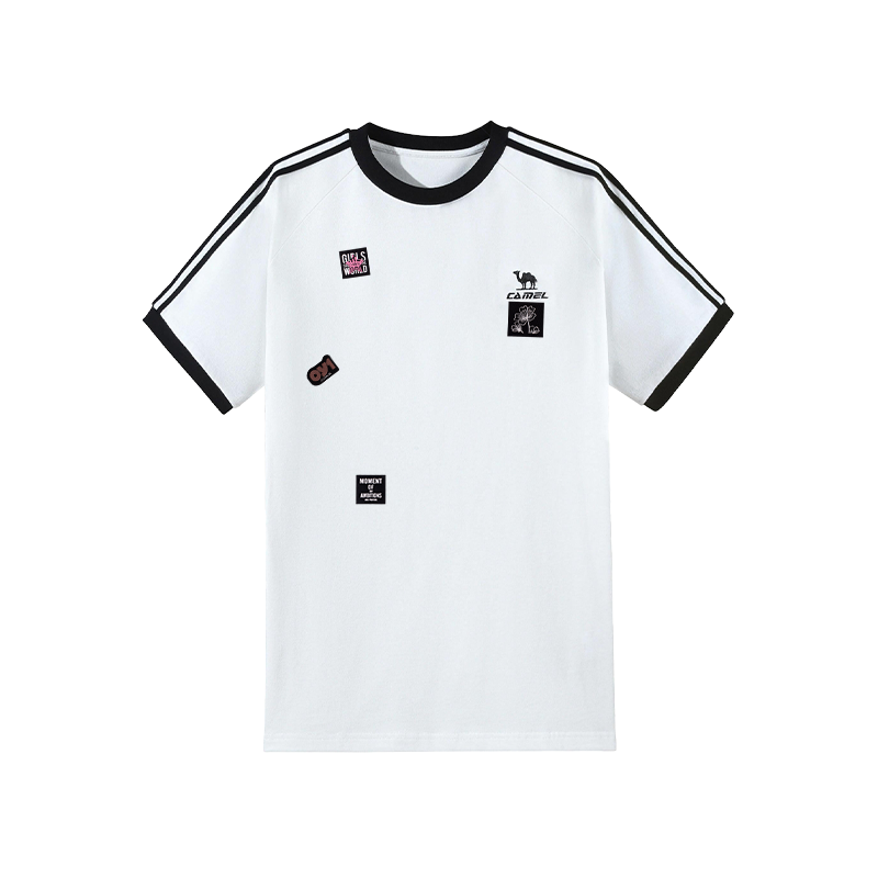 CAMEL Футболка Unisex White Crew Neck Moderate Straight Fit
CAMEL Футболка Unisex White Crew Neck Moderate Straight Fit