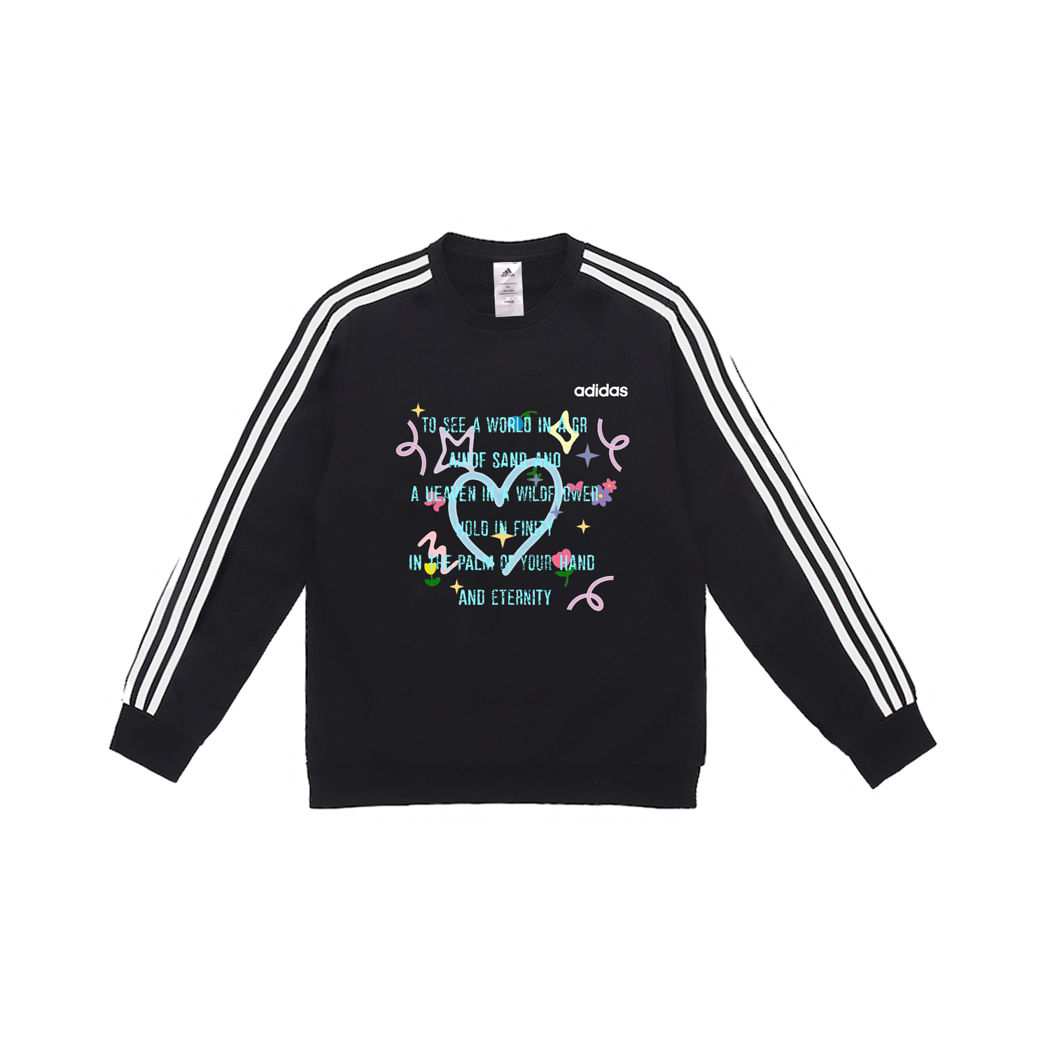 Свитшот мужской с 3 полосками Adidas, черный
Свитшот мужской с 3 полосками Adidas, черный