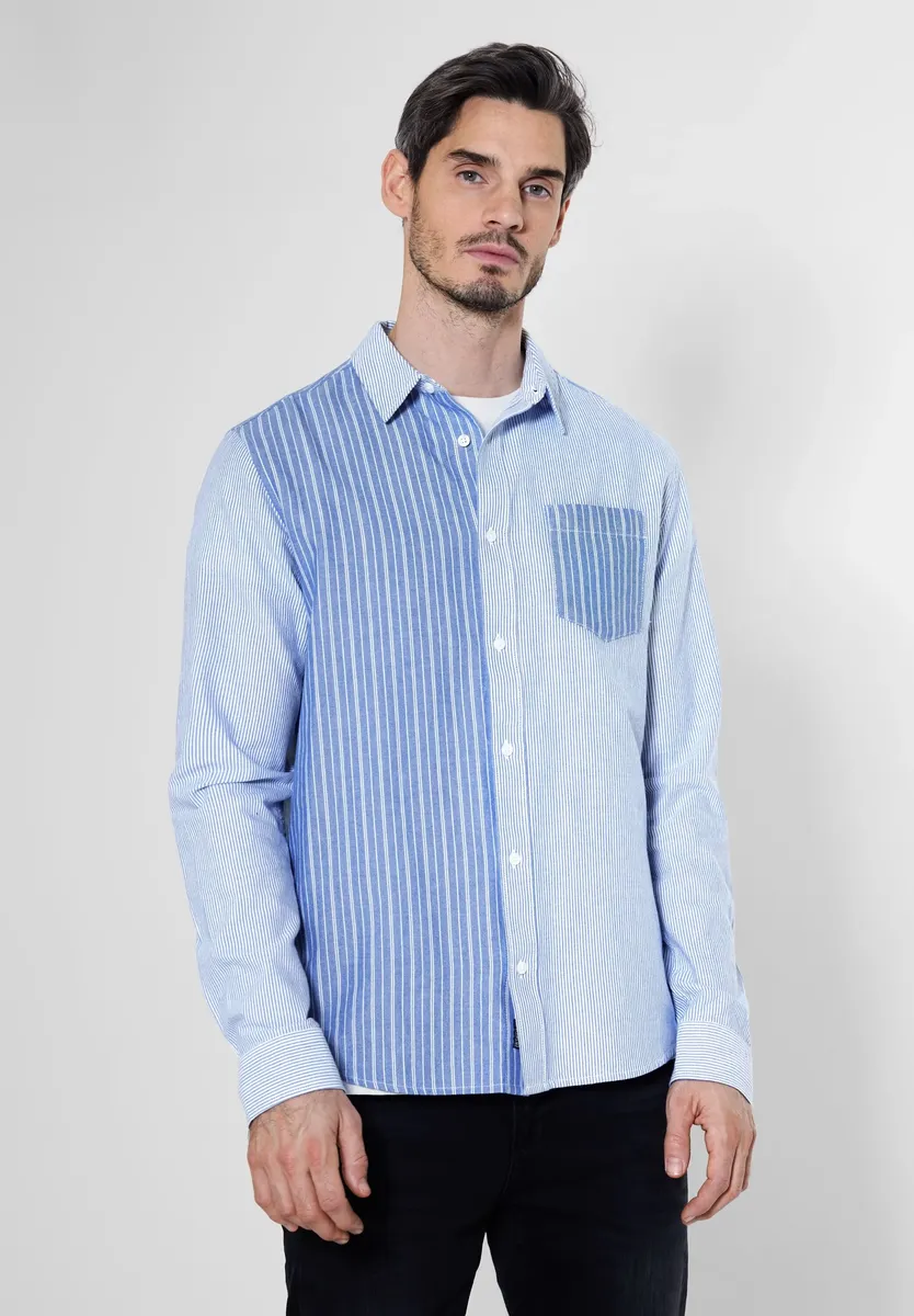 STREET ONE МУЖСКАЯ рубашка с длинными рукавами и планкой на пуговицах Street One Men, синий
STREET ONE МУЖСКАЯ рубашка с длинными рукавами и планкой на пуговицах Street One Men, синий