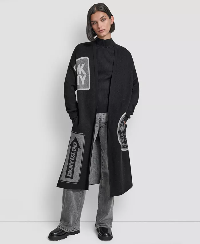 Женский кардиган оверсайз с открытой передней частью Dkny, черный
Женский кардиган оверсайз с открытой передней частью Dkny, черный