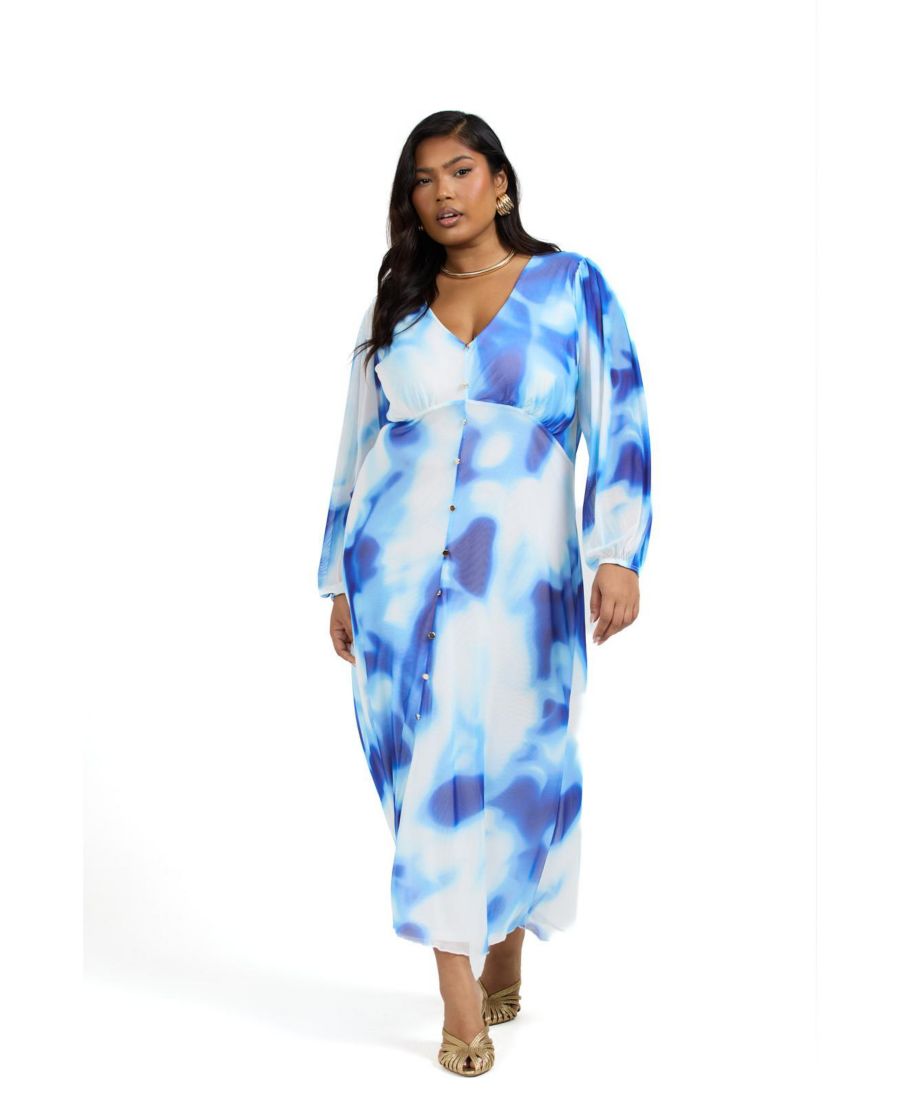 Женское яркое платье миди с эффектом тай-дай FASHION-SZN CURVE, Blue
Женское яркое платье миди с эффектом тай-дай FASHION-SZN CURVE, Blue