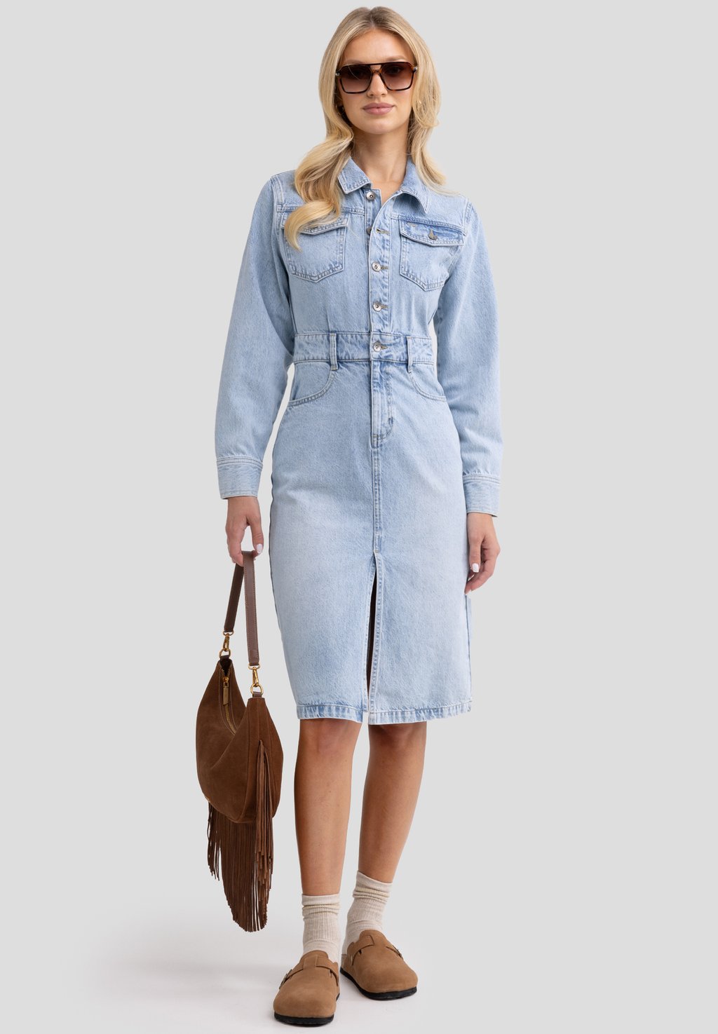 Джинсовое платье LAYLANA Big Star, светло-голубой 
Джинсовое платье LAYLANA Big Star, светло-голубой