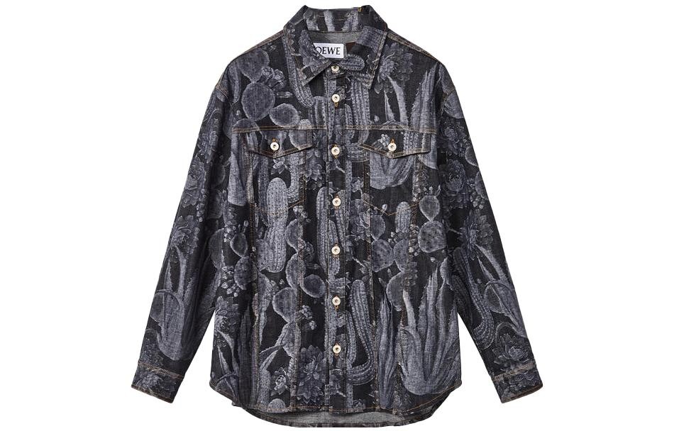 Рубашка мужская черная Loewe, черный 
Рубашка мужская черная Loewe, черный