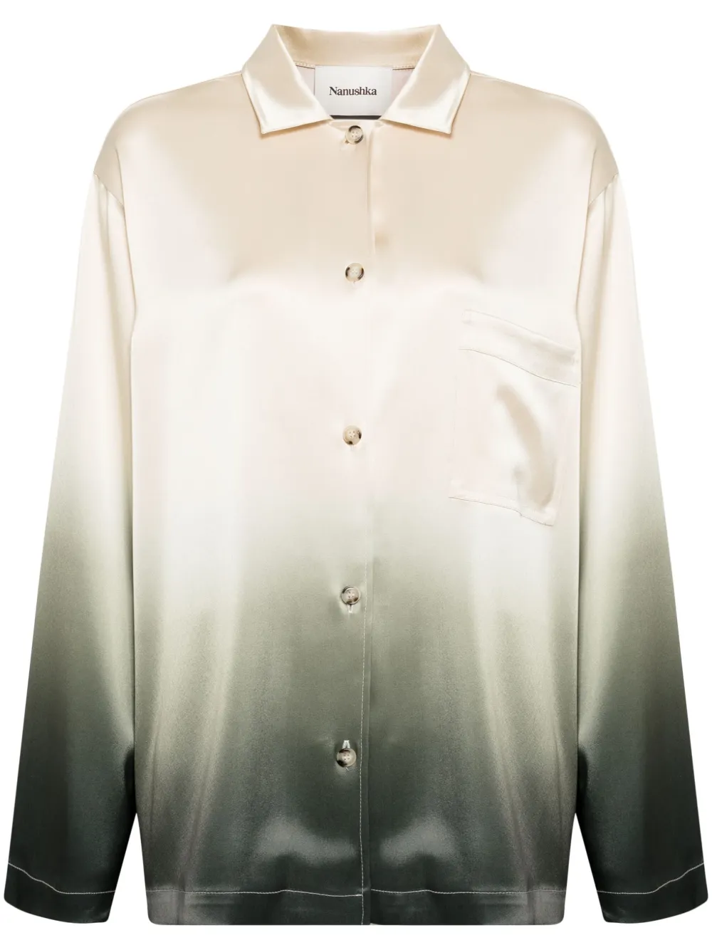 Атласная рубашка Jelmer с эффектом омбре Nanushka, мультиколор
Атласная рубашка Jelmer с эффектом омбре Nanushka, мультиколор