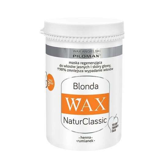 Восстанавливающая маска для светлых волос, 480 мл Pilomax Wax, Natur Classic
Восстанавливающая маска для светлых волос, 480 мл Pilomax Wax, Natur Classic