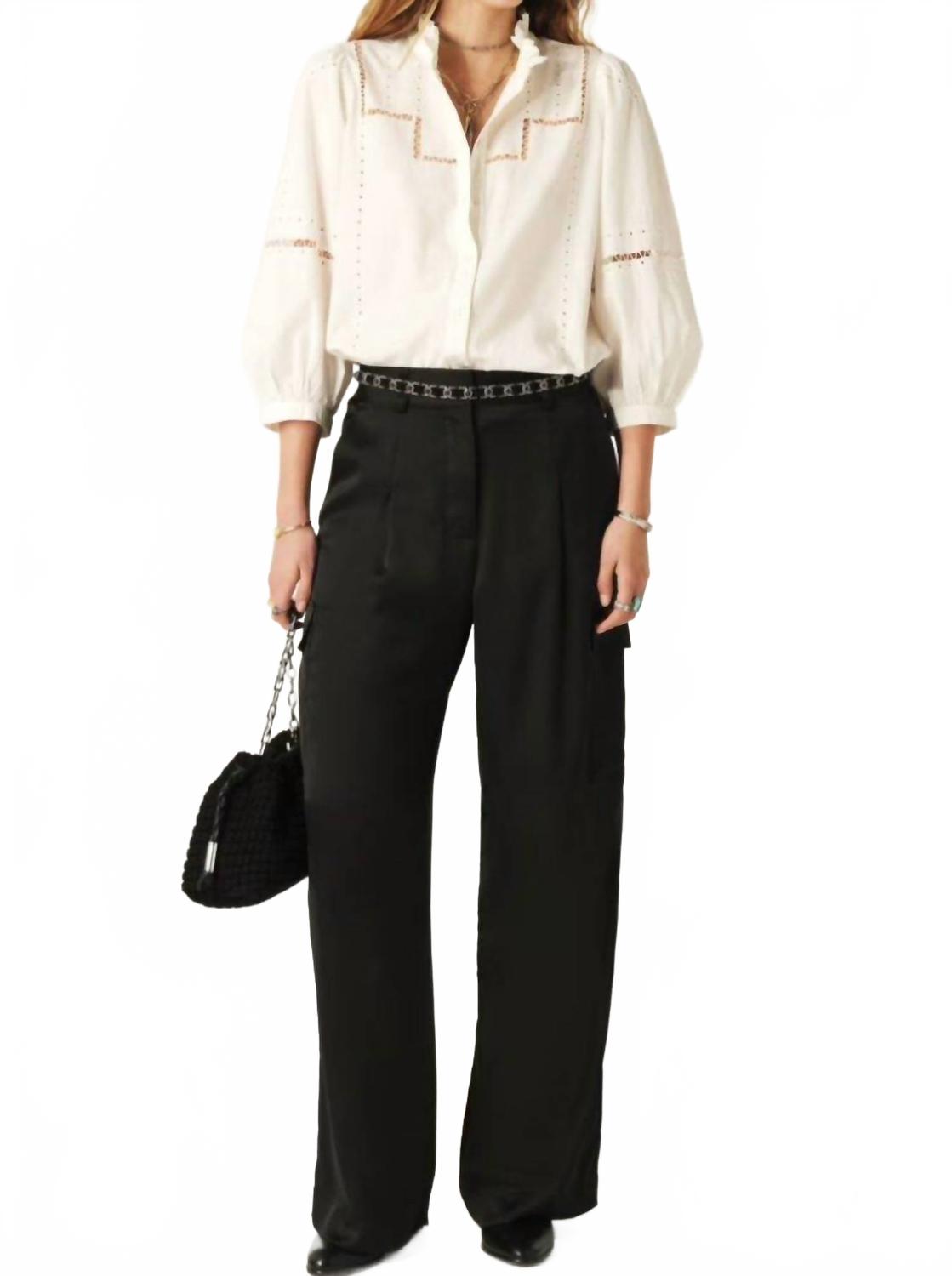 Классические брюки Cary с прямыми штанинами в черном цвете Ba&sh
Классические брюки Cary с прямыми штанинами в черном цвете Ba&sh