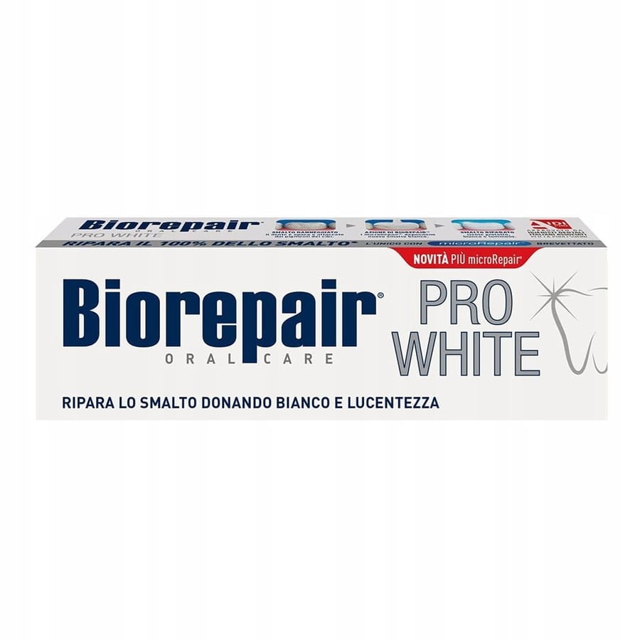 Паста BioRepair PRO White - отбеливающая 75 мл
Паста BioRepair PRO White - отбеливающая 75 мл