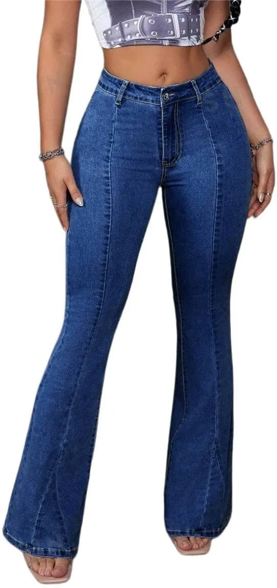 Flare Jeans для женщин Bell Bottom, High Waisted, Slimming BubFee
Flare Jeans для женщин Bell Bottom, High Waisted, Slimming BubFee