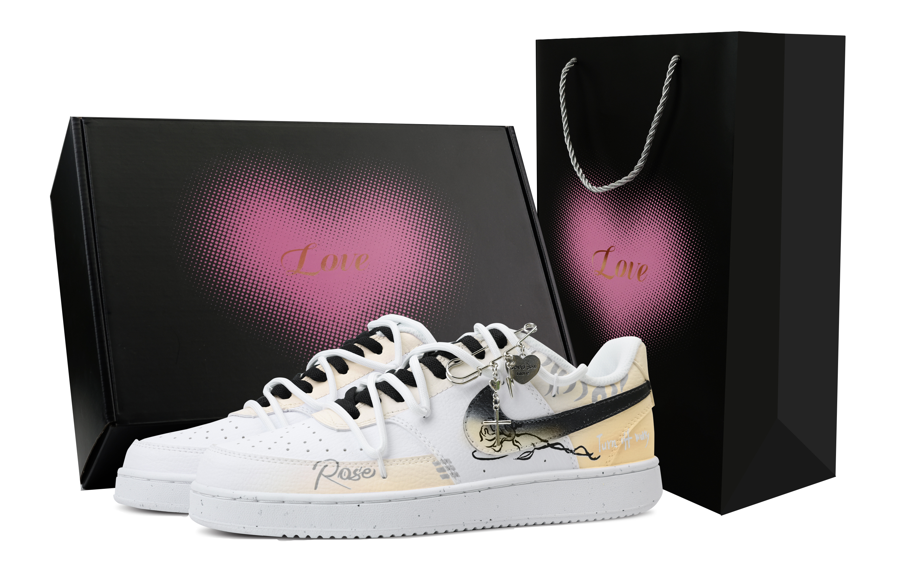 Nike Кроссовки для скейтбординга Court Vision 1, мужские, низкие, белые/желтые 
Nike Кроссовки для скейтбординга Court Vision 1, мужские, низкие, белые/желтые