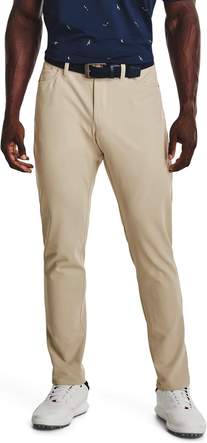 Брюки Under Armour Drive 5 Pocket, Khaki Base (289)/White
Брюки Under Armour Drive 5 Pocket, Khaki Base (289)/White