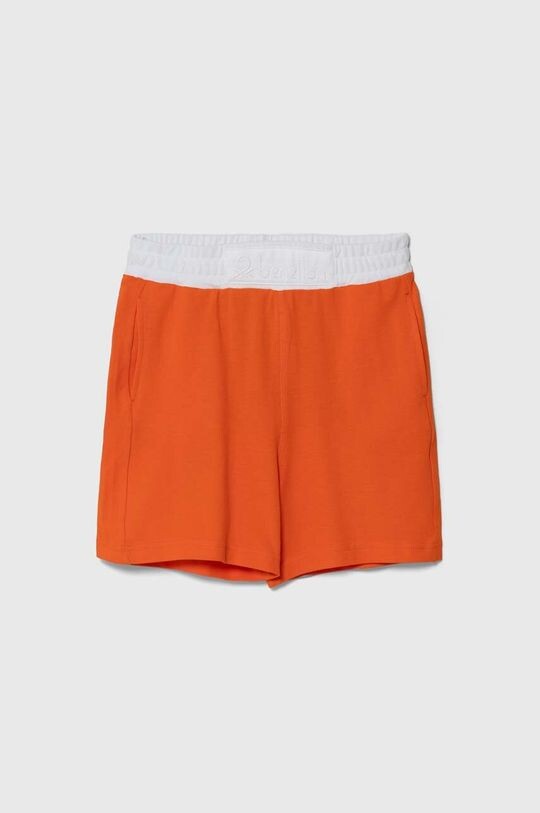 Детские хлопковые шорты United Colors of Benetton, оранжевый 
Детские хлопковые шорты United Colors of Benetton, оранжевый