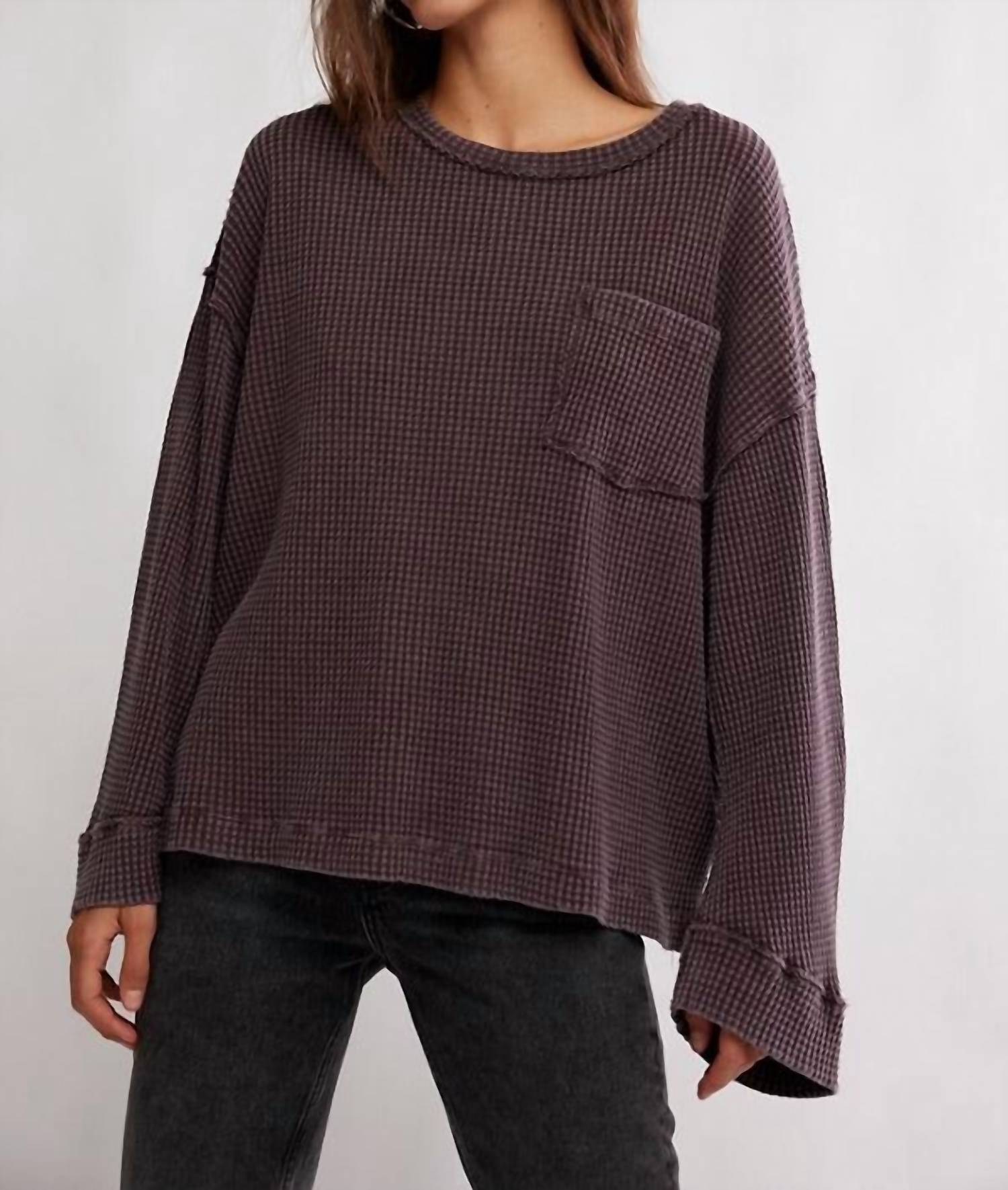 Термобелье Dawson Pocket Thermal Top в цвете «Шоколадный виноград» Free People, chocolate grape
Термобелье Dawson Pocket Thermal Top в цвете «Шоколадный виноград» Free People, chocolate grape