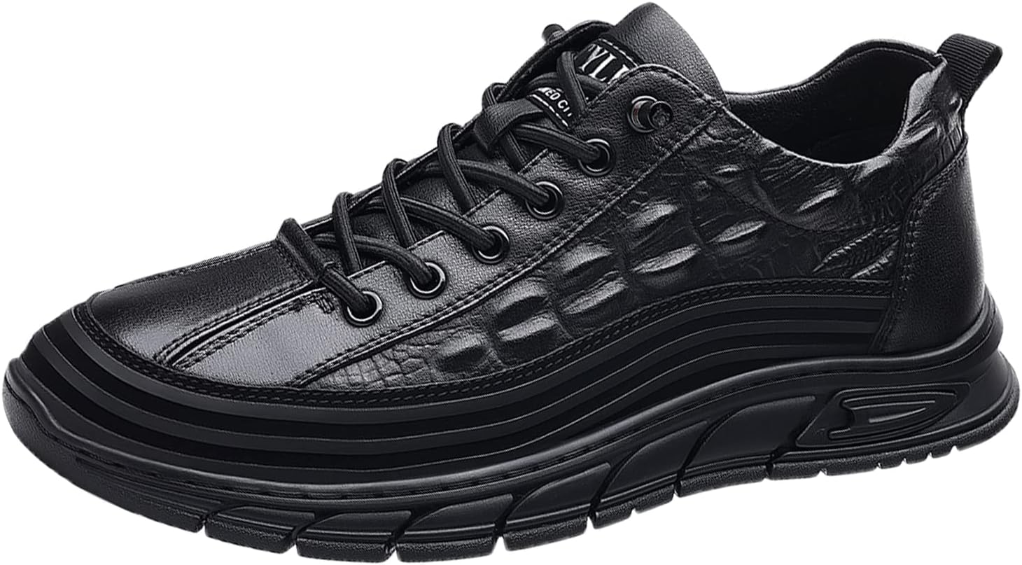 Мужские водонепроницаемые туфли из коровьей кожи с узором под крокодила, удобной поддержкой свода стопы, нескользящей подошвой, повседневные мягкие оксфорды на шнуровке, модные кожаные кроссовки Sorabra, черный
Мужские водонепроницаемые туфли из коровьей кожи с узором под крокодила, удобной поддержкой свода стопы, нескользящей подошвой, повседневные мягкие оксфорды на шнуровке, модные кожаные кроссовки Sorabra, черный