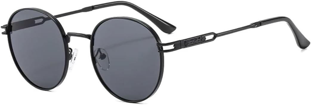 Роскошные металлические круглые солнцезащитные очки для женщин и мужчин в стиле панк, для походов, вождения и активного отдыха, защита от УФ-излучения UV400 TVTBBVV, Black Gray
Роскошные металлические круглые солнцезащитные очки для женщин и мужчин в стиле панк, для походов, вождения и активного отдыха, защита от УФ-излучения UV400 TVTBBVV, Black Gray