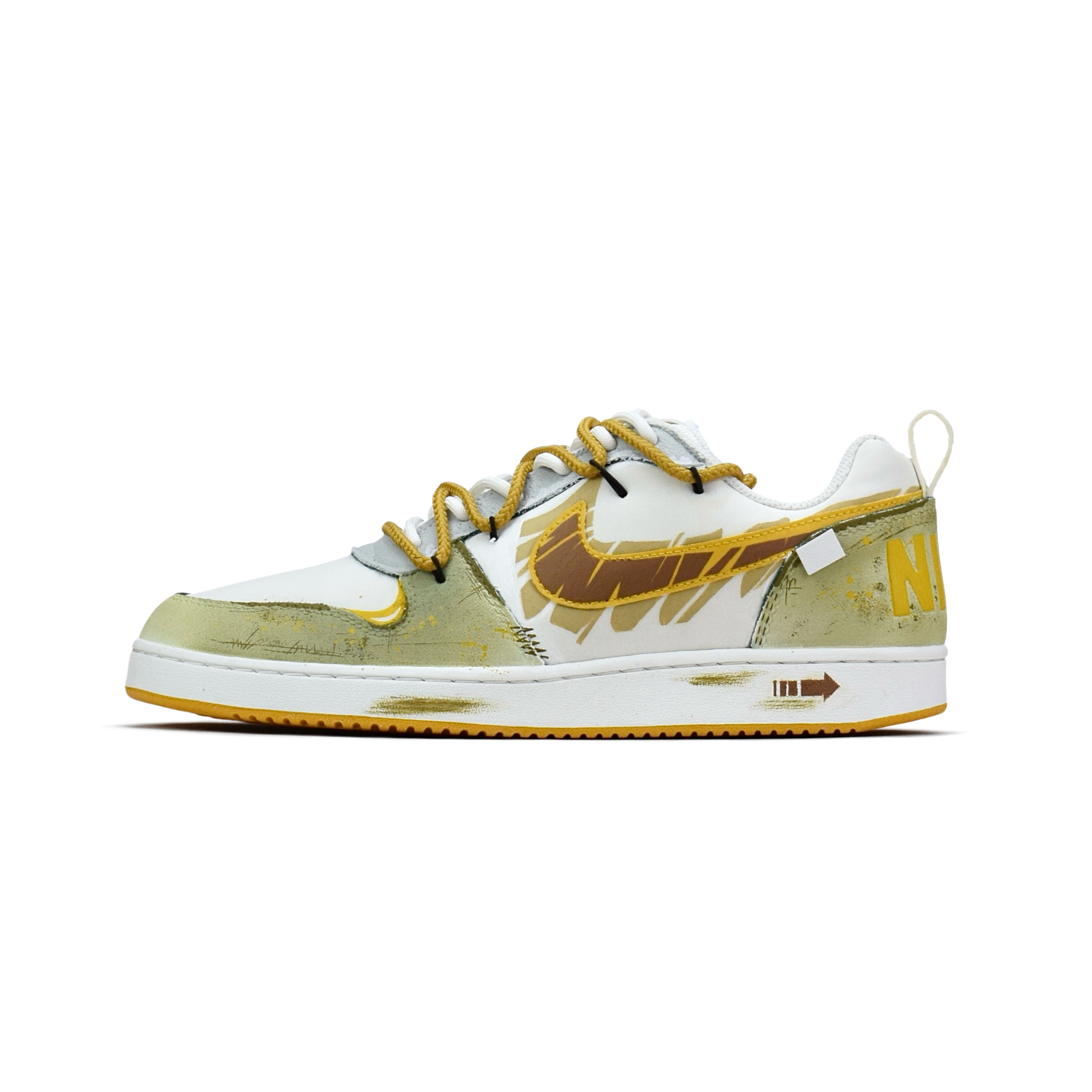 Nike Кроссовки Court Borough Leather Abrasion Resistant Slip Resistant Low top Skateboard Men's Yellow Green
Nike Кроссовки Court Borough Leather Abrasion Resistant Slip Resistant Low top Skateboard Men's Yellow Green