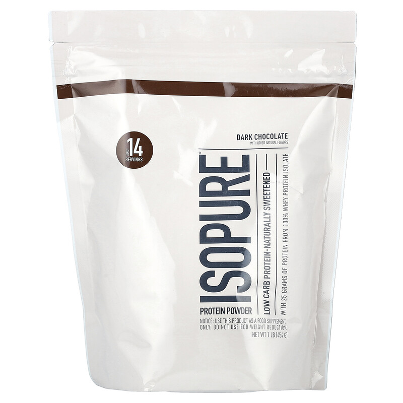 Isopure, низкоуглеводный протеин, темный шоколад, 454 г (1 фунт)
Isopure, низкоуглеводный протеин, темный шоколад, 454 г (1 фунт)