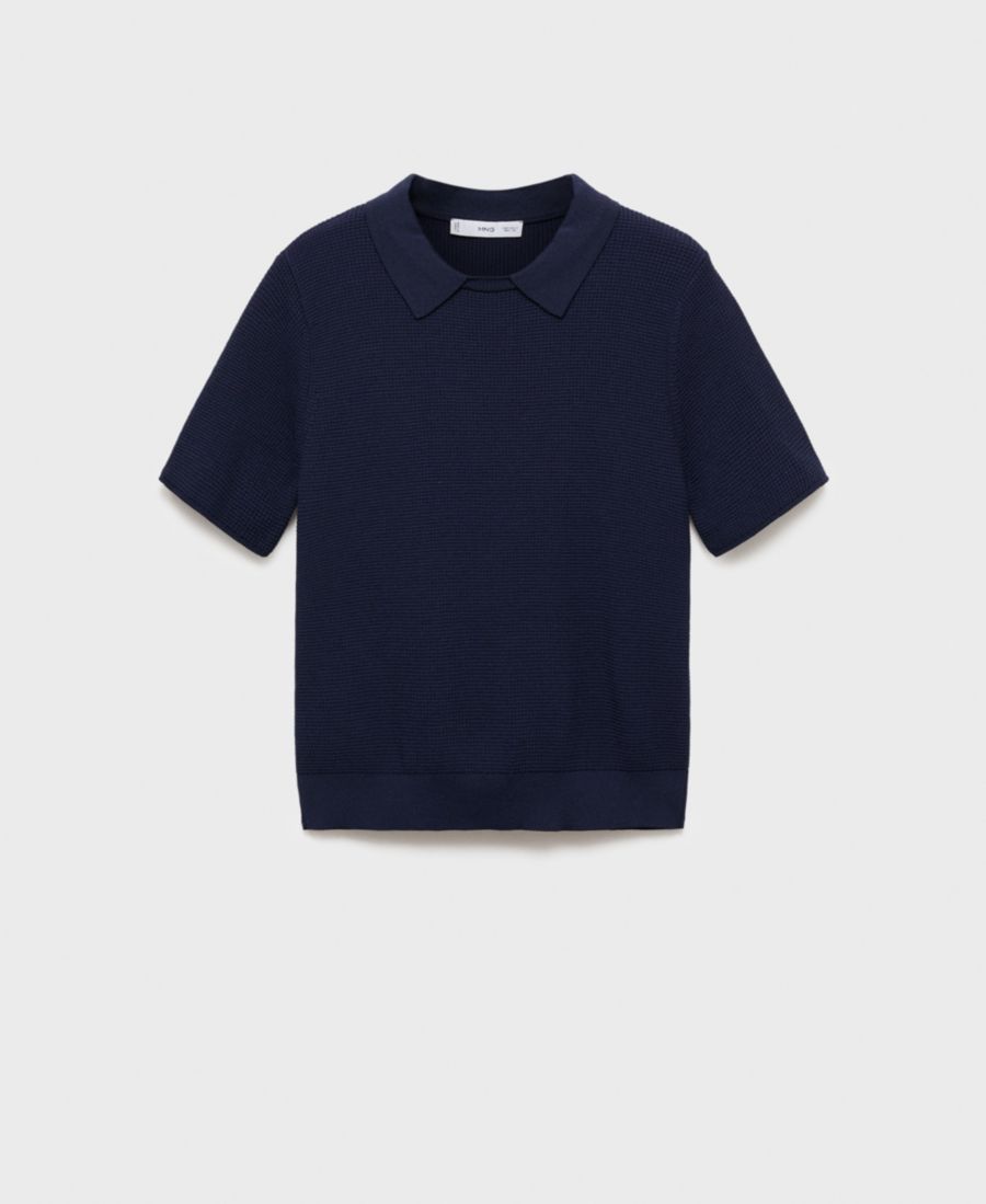 Женский свитер с воротником-рубашкой MANGO, Dark Navy
Женский свитер с воротником-рубашкой MANGO, Dark Navy