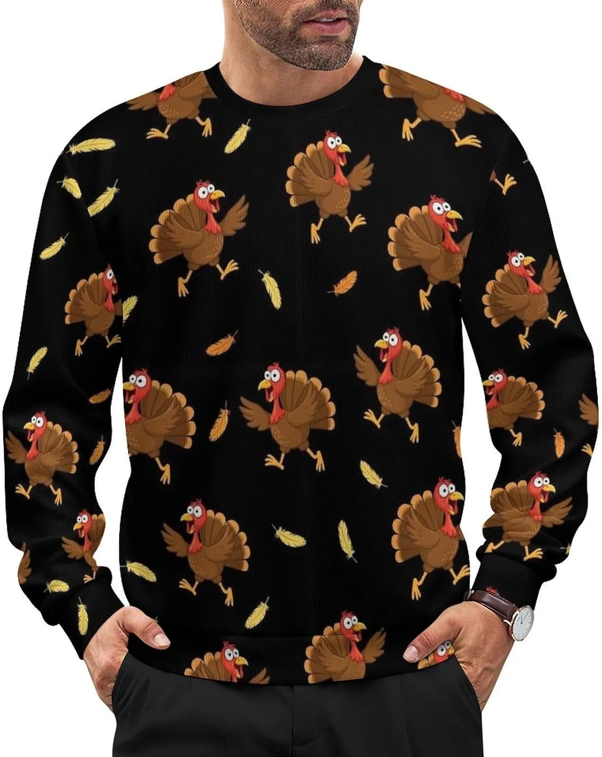 Мужской свитер с круглым вырезом, мягкий, с длинными рукавами SEBNATAL
Мужской свитер с круглым вырезом, мягкий, с длинными рукавами SEBNATAL