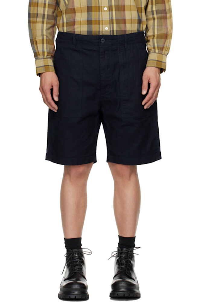 Шорты темно-синего цвета Engineered Garments
Шорты темно-синего цвета Engineered Garments