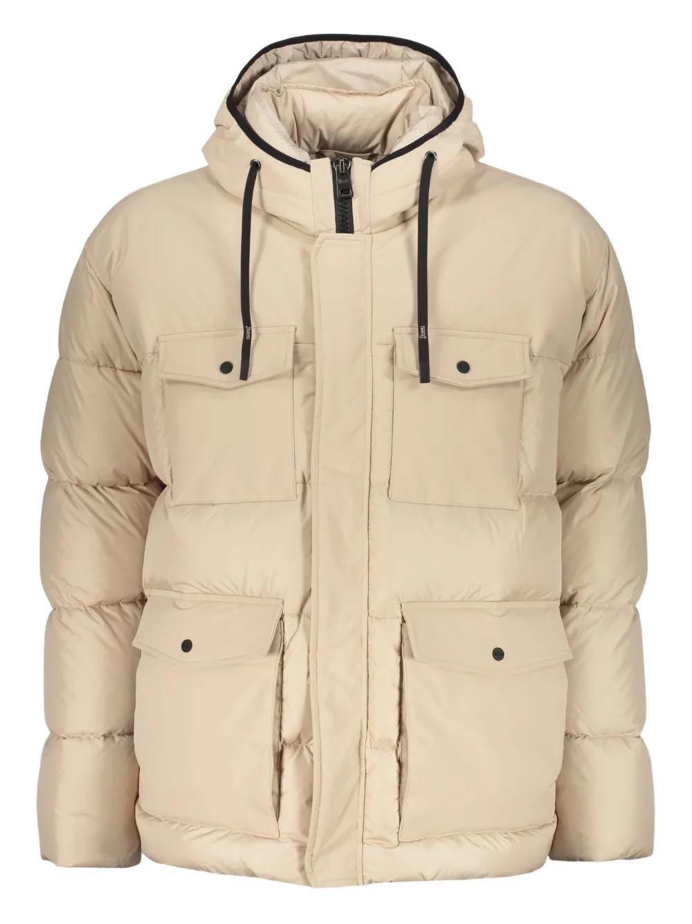 Стеганая куртка с регулируемым капюшоном Herno, бежевый
Стеганая куртка с регулируемым капюшоном Herno, бежевый