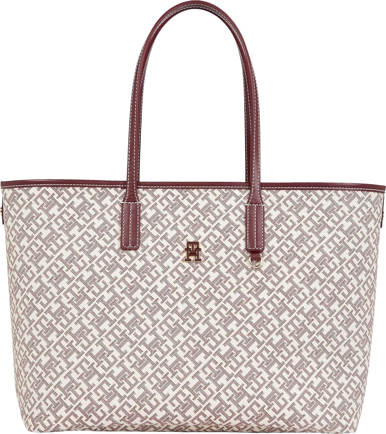 Кожаная сумка-тоут Tommy Hilfiger с монограммой и карманом на молнии, Oxblood
Кожаная сумка-тоут Tommy Hilfiger с монограммой и карманом на молнии, Oxblood