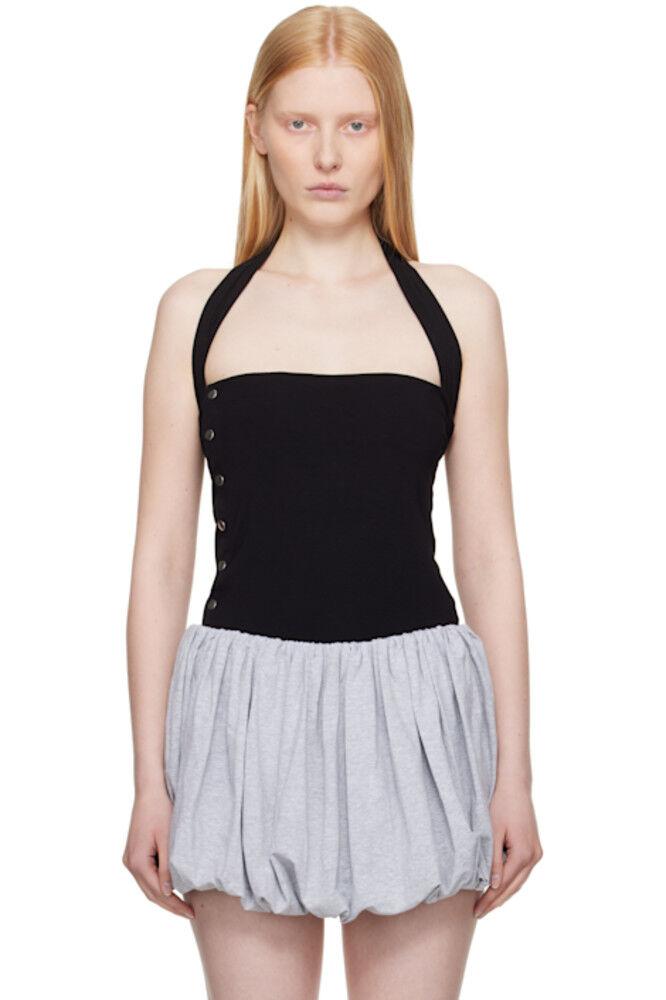 SSENSE Эксклюзивный черный топ с застежкой-кнопкой BELLE
SSENSE Эксклюзивный черный топ с застежкой-кнопкой BELLE