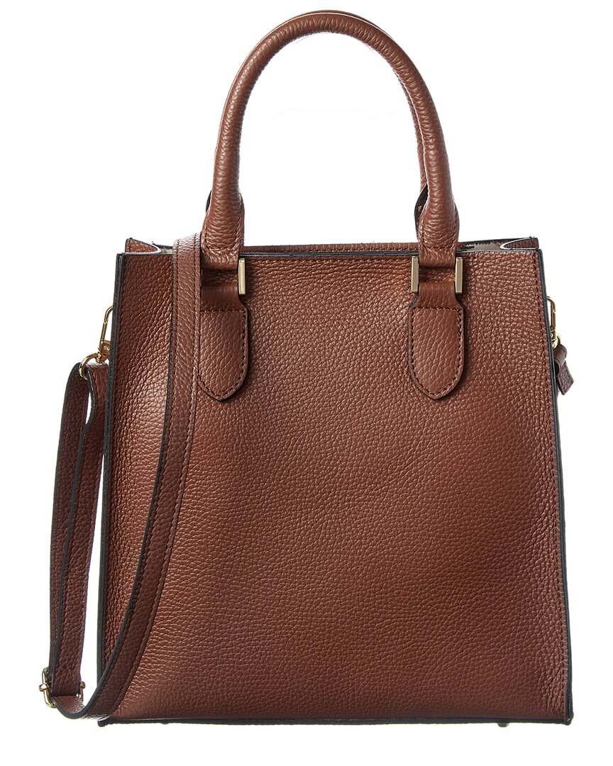 Кожаная сумка-тоут Persaman New York Elsie, коричневый
Кожаная сумка-тоут Persaman New York Elsie, коричневый