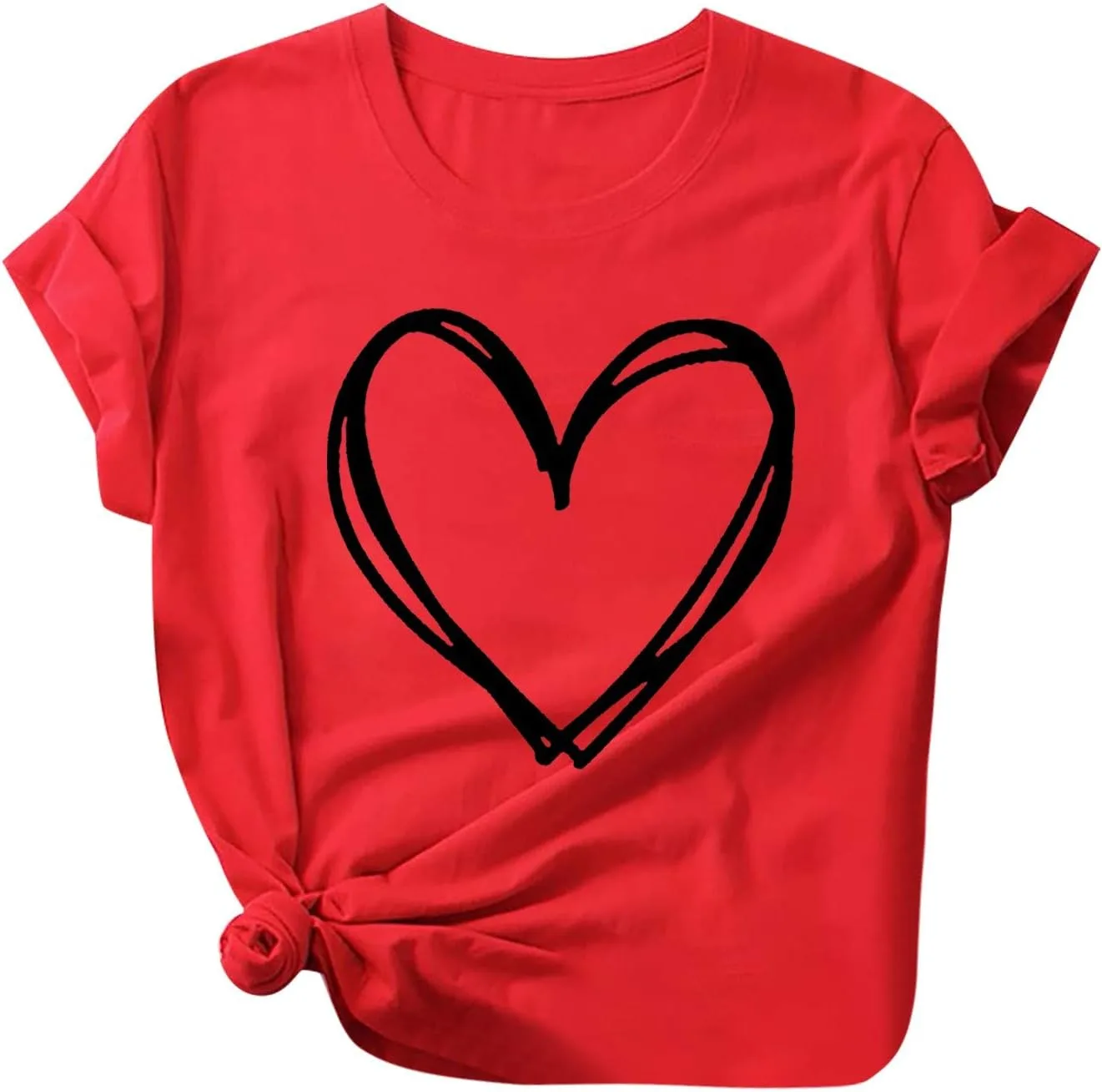 Женская футболка с коротким рукавом и принтом Love Heart Ceboyel
Женская футболка с коротким рукавом и принтом Love Heart Ceboyel