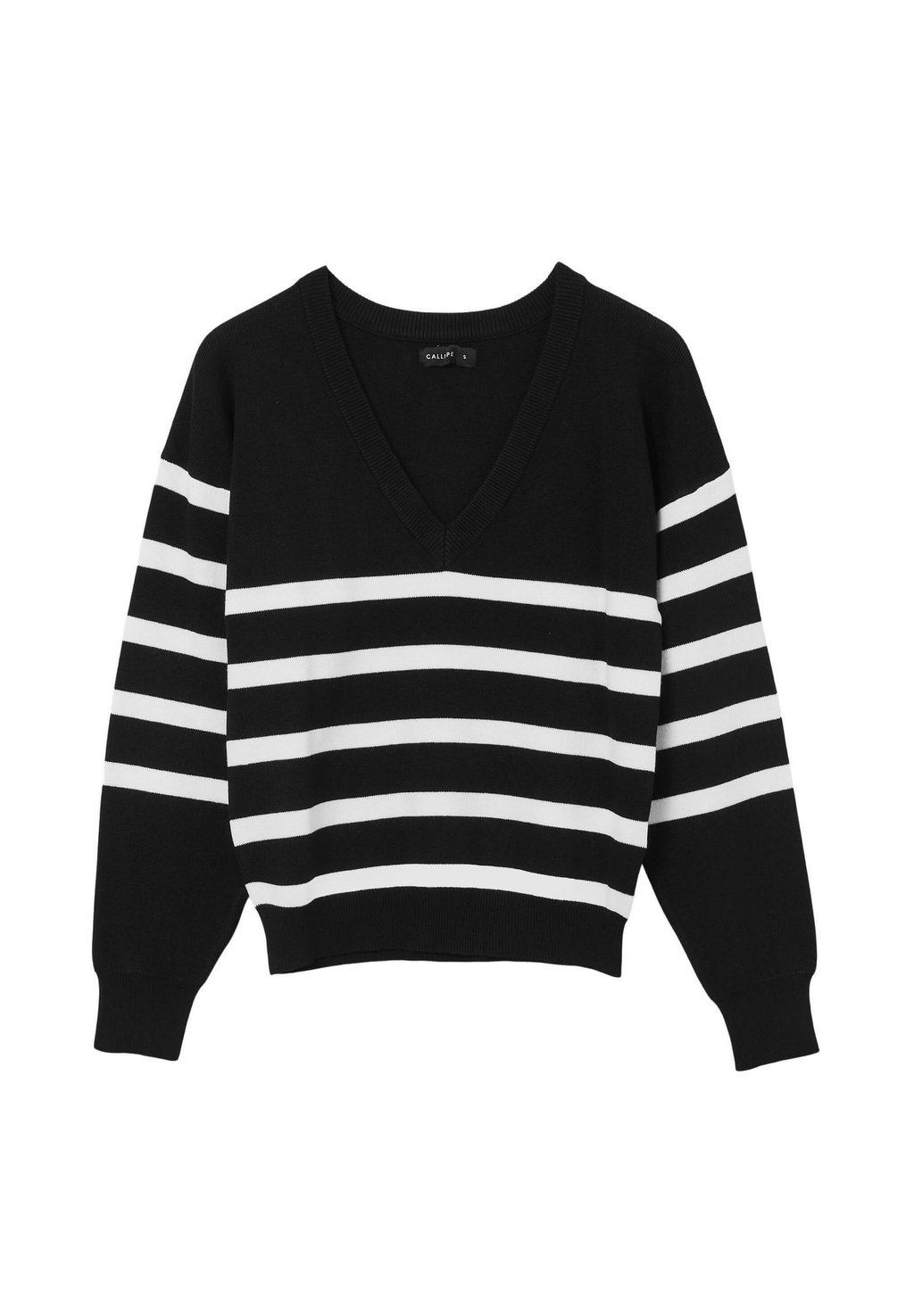 Джемпер SCAVO V RIGHE VI NY S172 Calliope, черный 
Джемпер SCAVO V RIGHE VI NY S172 Calliope, черный