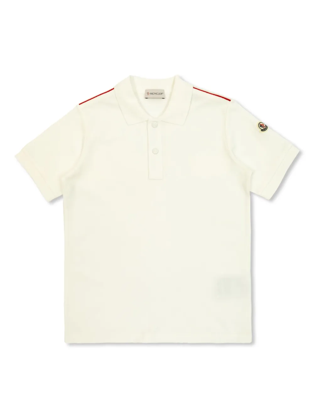 Рубашка поло с отделкой в полоску Moncler Enfant, нейтральный
Рубашка поло с отделкой в полоску Moncler Enfant, нейтральный