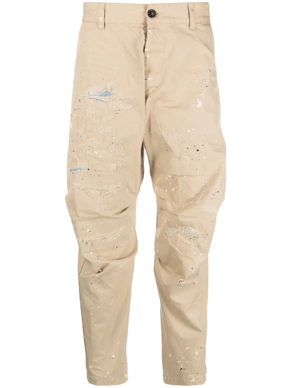 Укороченные брюки с эффектом потертости DSQUARED2, нейтральный
Укороченные брюки с эффектом потертости DSQUARED2, нейтральный