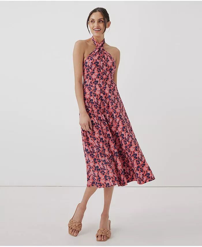 Женское современное платье с бретелькой на бретельках приталенного и расклешенного кроя Pact, мультиколор
Женское современное платье с бретелькой на бретельках приталенного и расклешенного кроя Pact, мультиколор