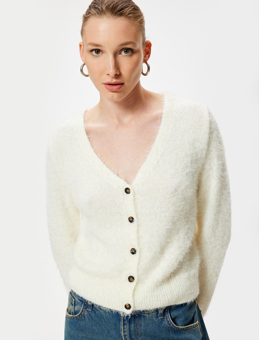 Вязаный кардиган Koton, белый
Вязаный кардиган Koton, белый